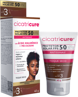 Cicatricure® Protetor Solar Antissinais FPS 50 - Cor 3