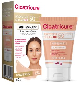 Cicatricure® Protetor Solar Antissinais FPS 50 cor clara